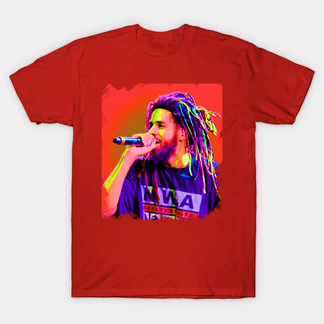 J. Cole//Pop Art Style T-Shirt by ROJOLELE